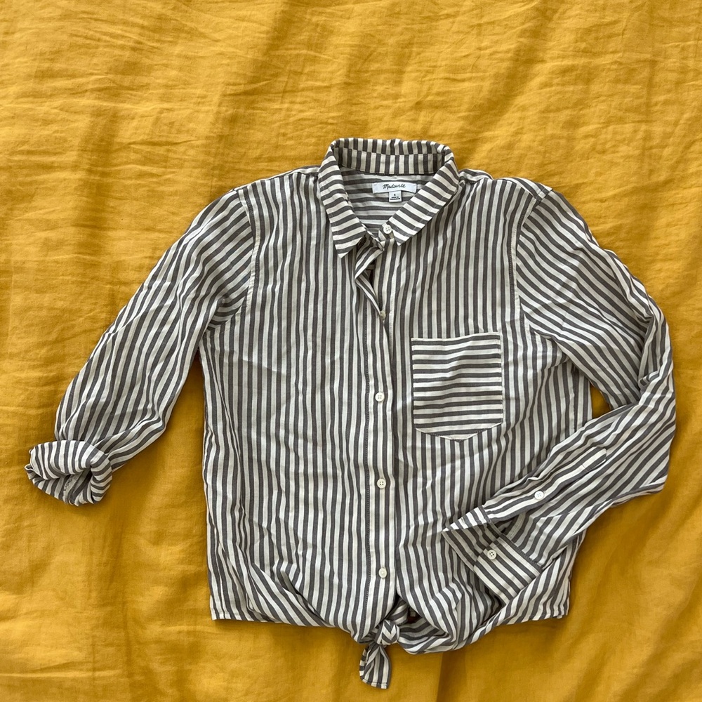 Madewell striped button down